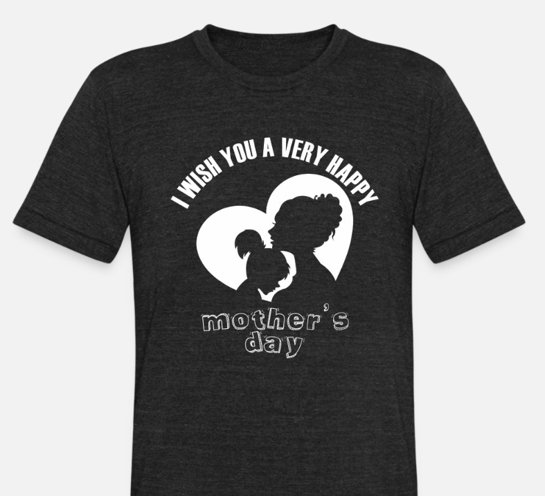 Mothers day on Unisex Tri-Blend T-Shirt