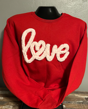 Love Chenille Sweatshirt | Valentine’s Day Sweatshirt