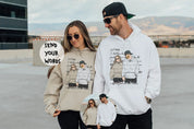 CHEST Photo and Words Portrait Hoodie