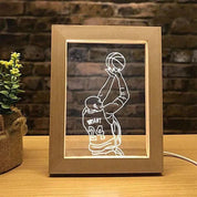 Custom Wooden Frame LED Photo Lamp