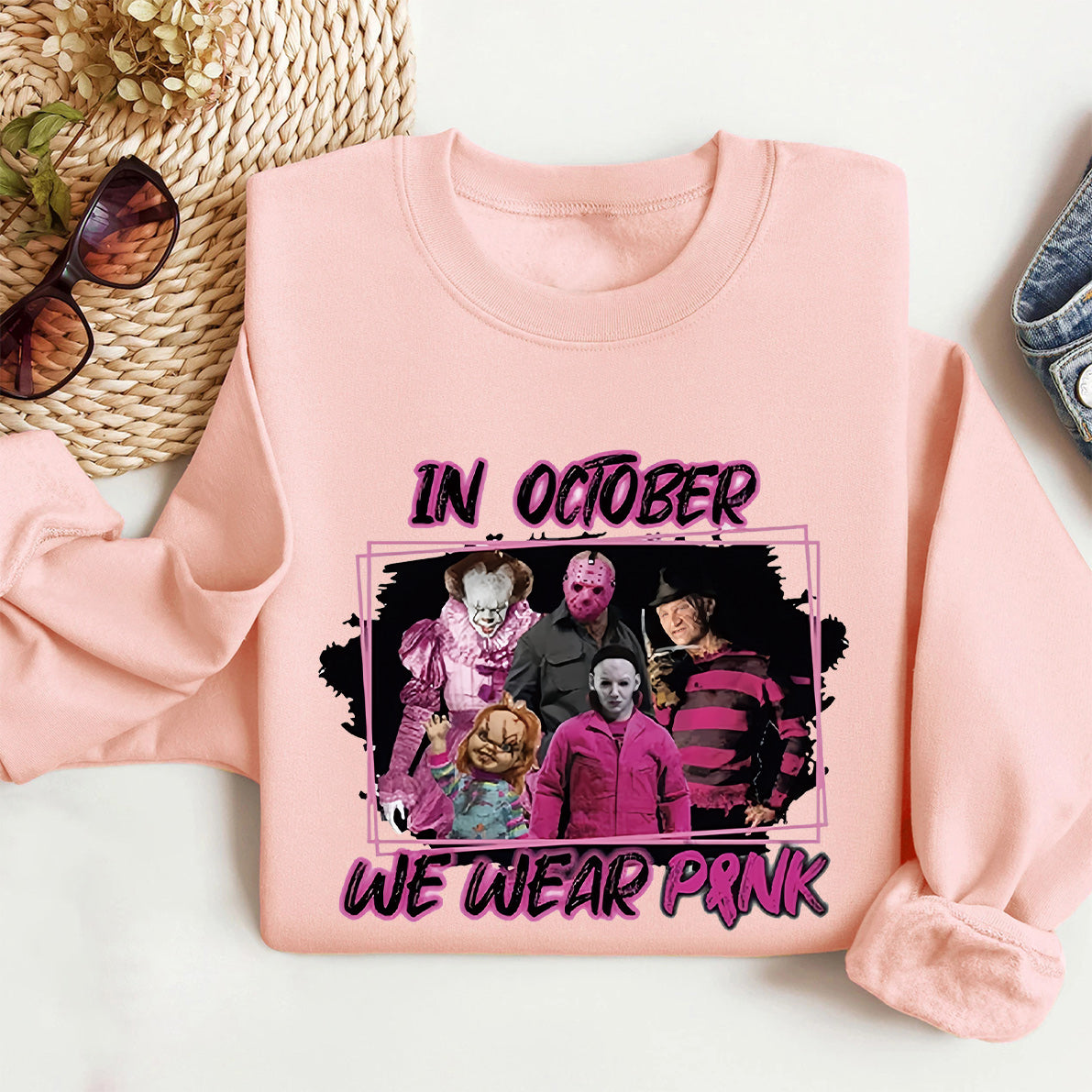 In October We Wear Pink Horror Shirt