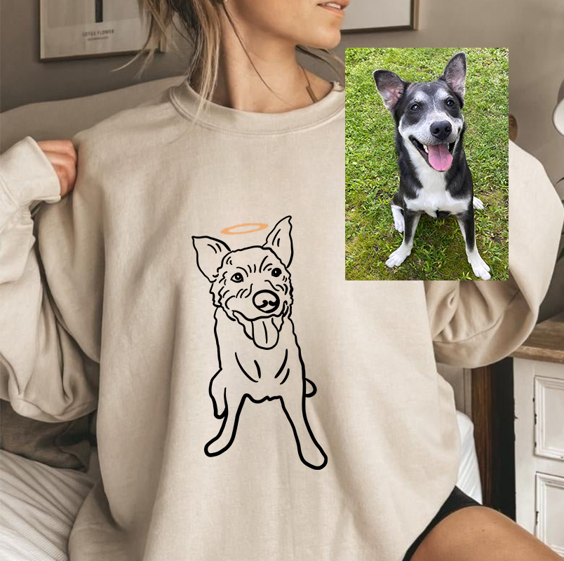 Custom｜Pet Photo｜Embroidered Sweatshirt