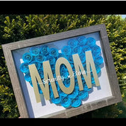 Personalized Mom Flower Shadow Box With Name For Your Love