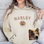 Personalized｜Dog Portrait｜Embroidered Hoodie Sweatshirt｜Pet Face Shirt