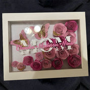 Personalized Mom Flower Shadow Box With Name For Mother's Day