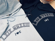 Custom Embroidered Roman Numeral Crewneck