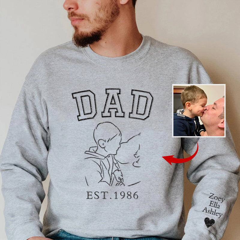 Best Gifts For Him｜Personalized Embroidered｜Dad/Grandpa's Shirt