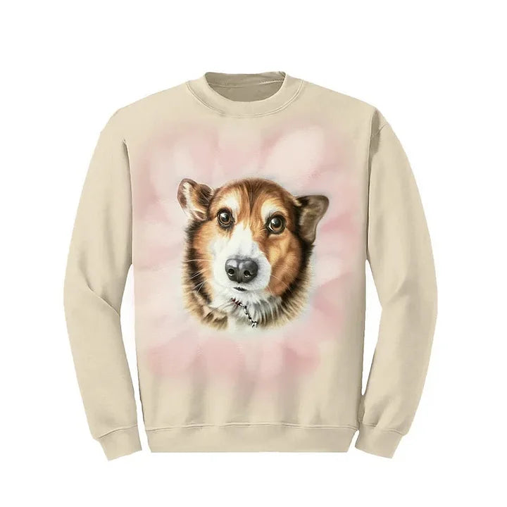 Pet Portrait Custom Airbrush Photo-Realistic | Sweatshirt Hoodie