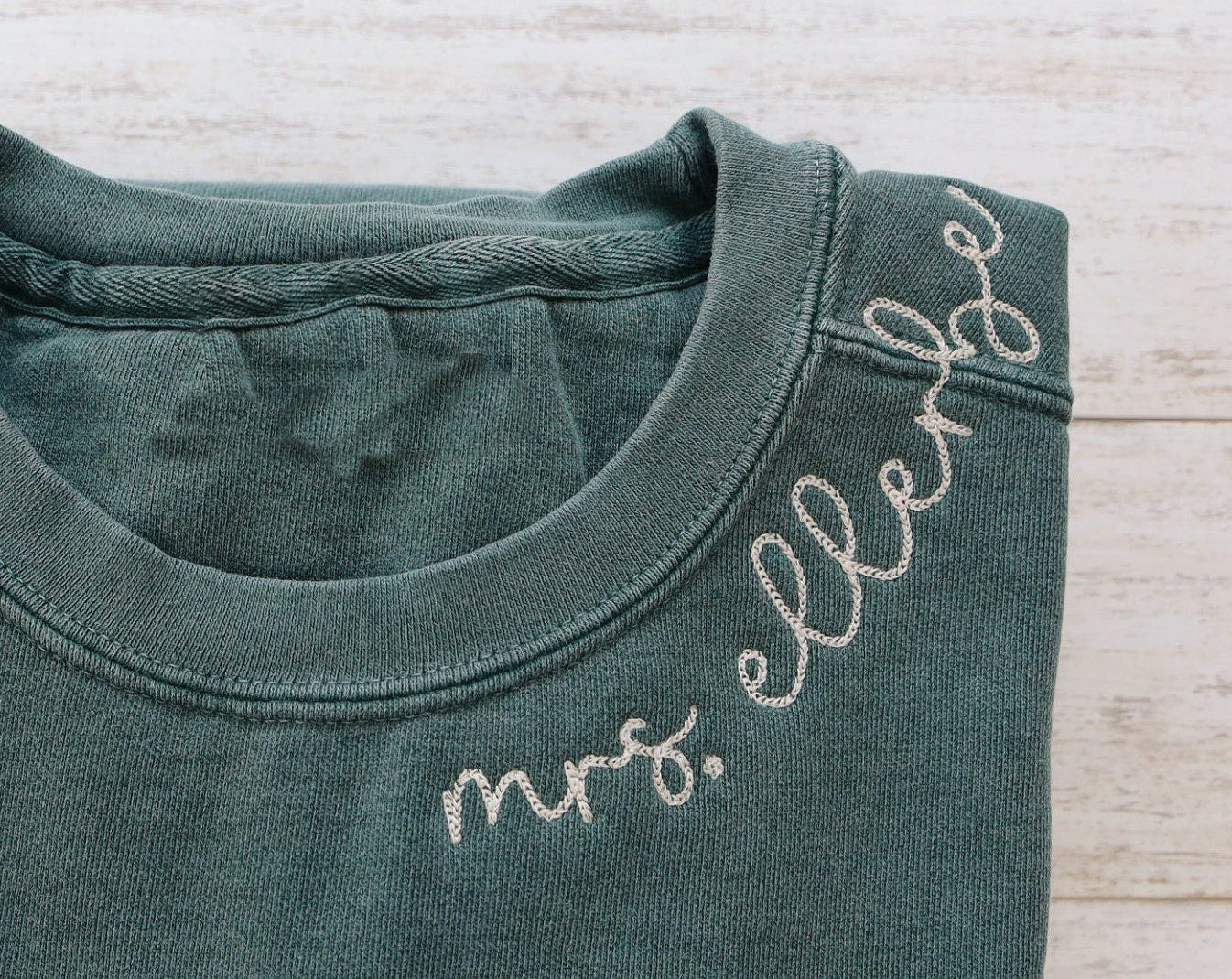 BRIDESMAID CUSTOM  Embroidered Crewneck