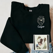 Personalized | Pet Embroidered | Sweatshirt Hoodie T-shirt