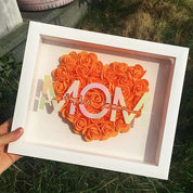 Personalized Mom Flower Shadow Box With Name