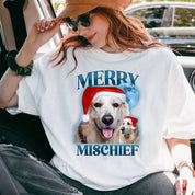 Merry Christmas Custom Bootleg Dog Tee Sweatshirt