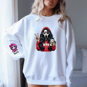 Custom Halloween MAMA Sweatshirt with Kid's Names on the Sleeve