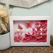 Personalized Mom Flower Shadow Box With Name For Mother's Day