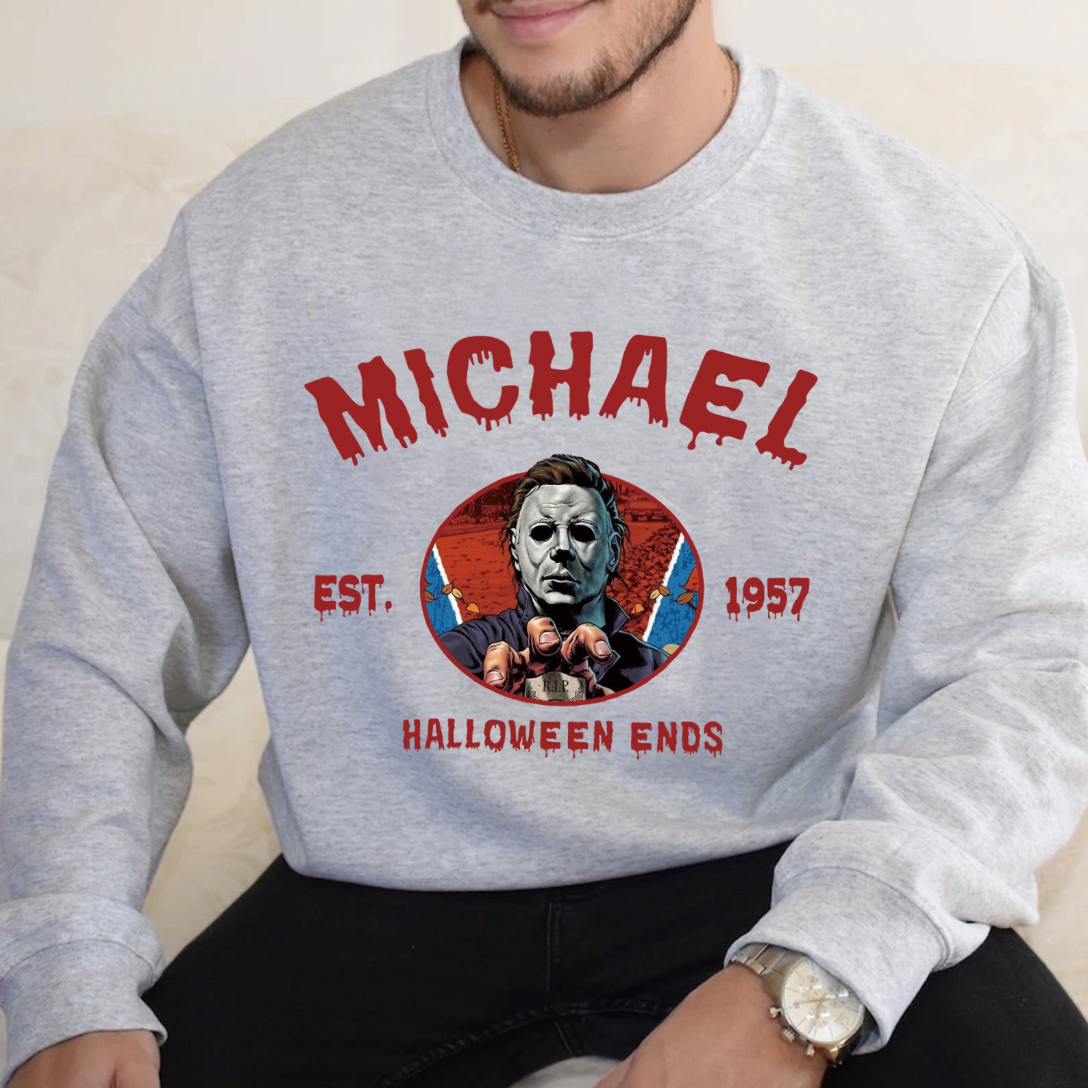 Customized Vintage Halloween Characters Sweatshirt