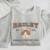 Personalized Embroidered｜Pet Sweatshirt with Pets Name｜Custom Text