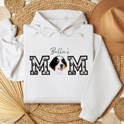 Custom Pet Portrait Embroidered | Sweatshirt Dog Mom/Dog Dad | Hoodie | with Pet Name