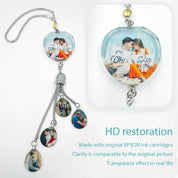 Personalized Photo Lucky Crystal Car Pendant