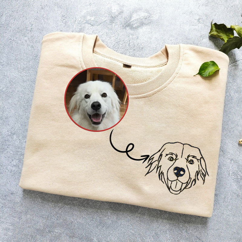 Personalized | Pet Embroidered | Sweatshirt Hoodie T-shirt