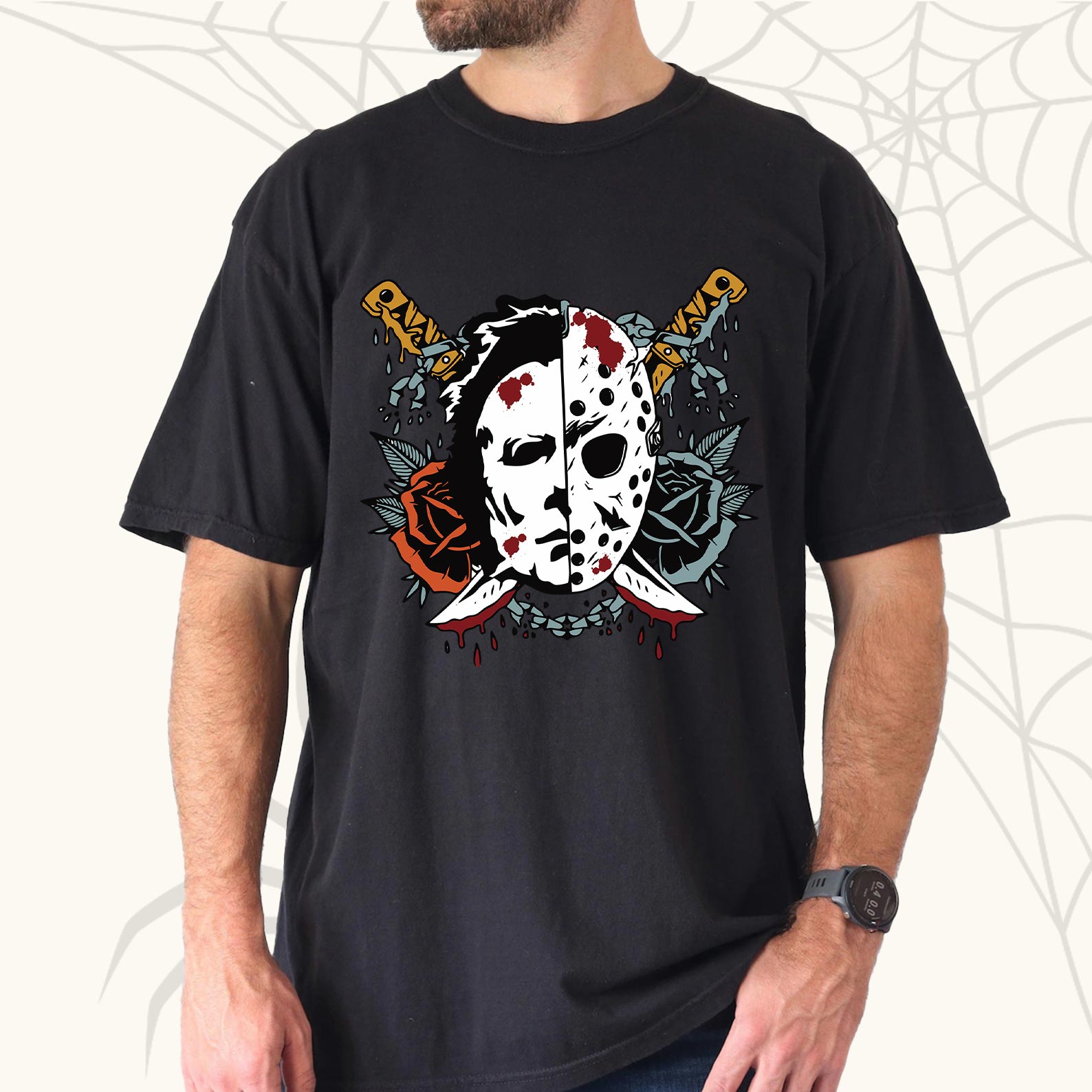 Horror Ghost Mask Halloween Shirt