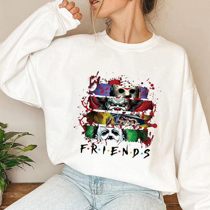 Retro Friends Horror Movie Shirt