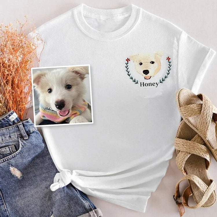 Custom Pet｜From Your Photo｜Embroidered Sweatshirt｜Hoodie