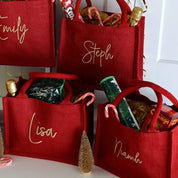 Personalized Embroidered Christmas Gift Bag