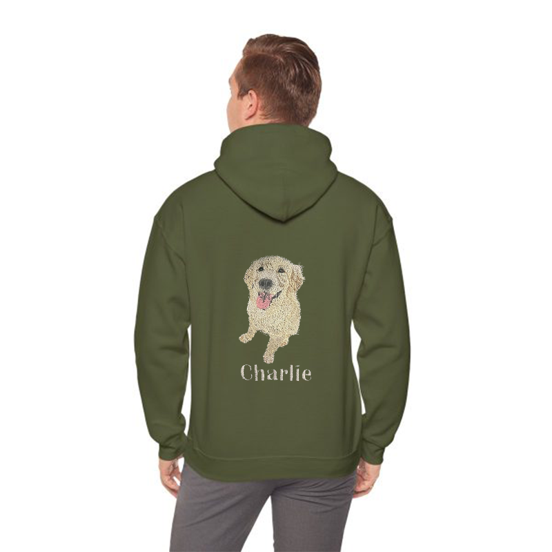 Custom｜Pet Fullbody Fullcolor｜Embroidered｜T-shirt Sweatshirt Hoodie