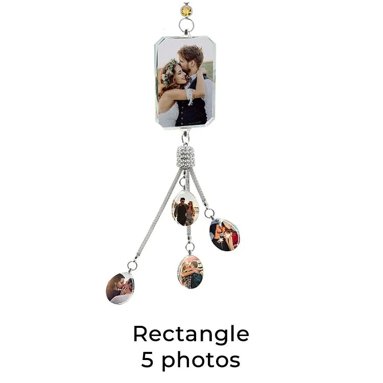 Personalized Photo Lucky Crystal Car Pendant