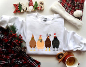 Chicken Farm Animals Ver2 Christmas Sweatshirt