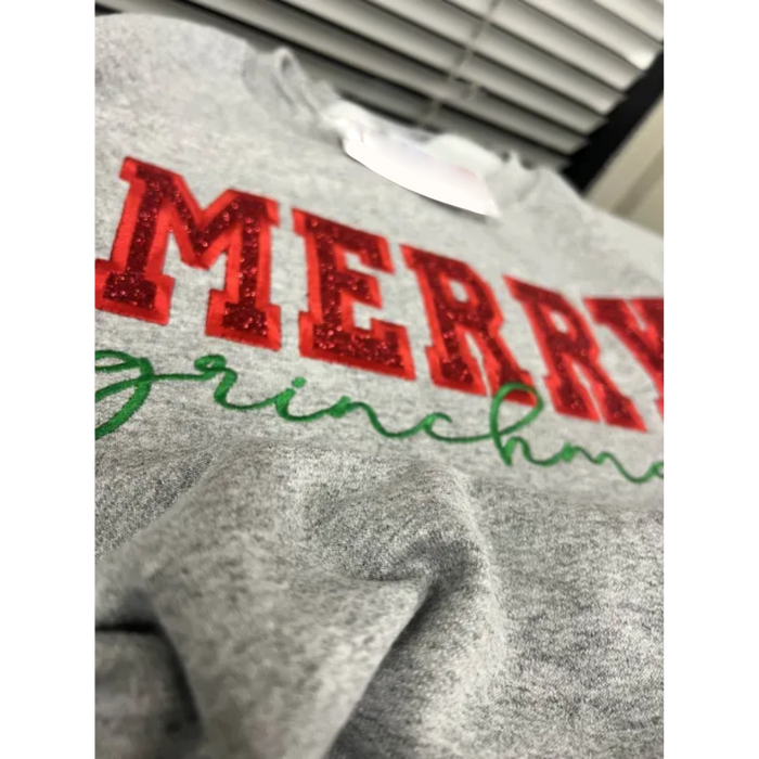 Personalized Green/Red Merry Christmas Bow Side Shirt