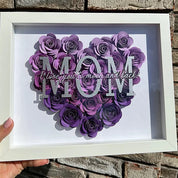 Personalized Handmade Flower Shadow Box