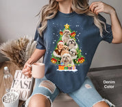 Custom Pet Photo Christmas Tree Shirt | Vintage 90s Shirt