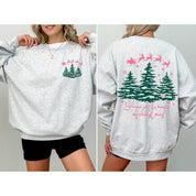 Believe In The Magic Of Christmas | Santa Tree Snow | Sweatshirt