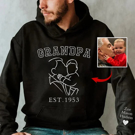 Best Gifts For Him｜Personalized Embroidered｜Dad/Grandpa's Shirt