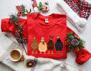 Chicken Farm Animals Ver2 Christmas Sweatshirt