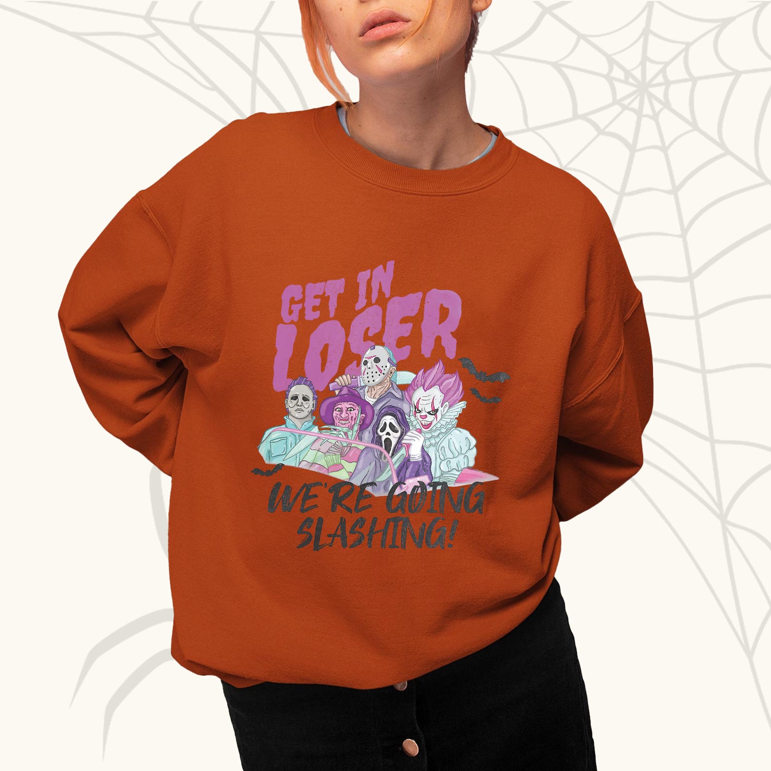 Get In Loser Horror Movie Character Shirt