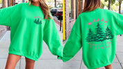 Believe In The Magic Of Christmas | Santa Tree Snow | Sweatshirt