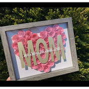 Personalized Mom Flower Shadow Box With Name For Your Love