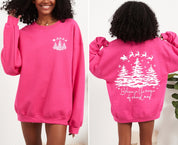 Believe In The Magic Of Christmas | Santa Tree Snow | Sweatshirt