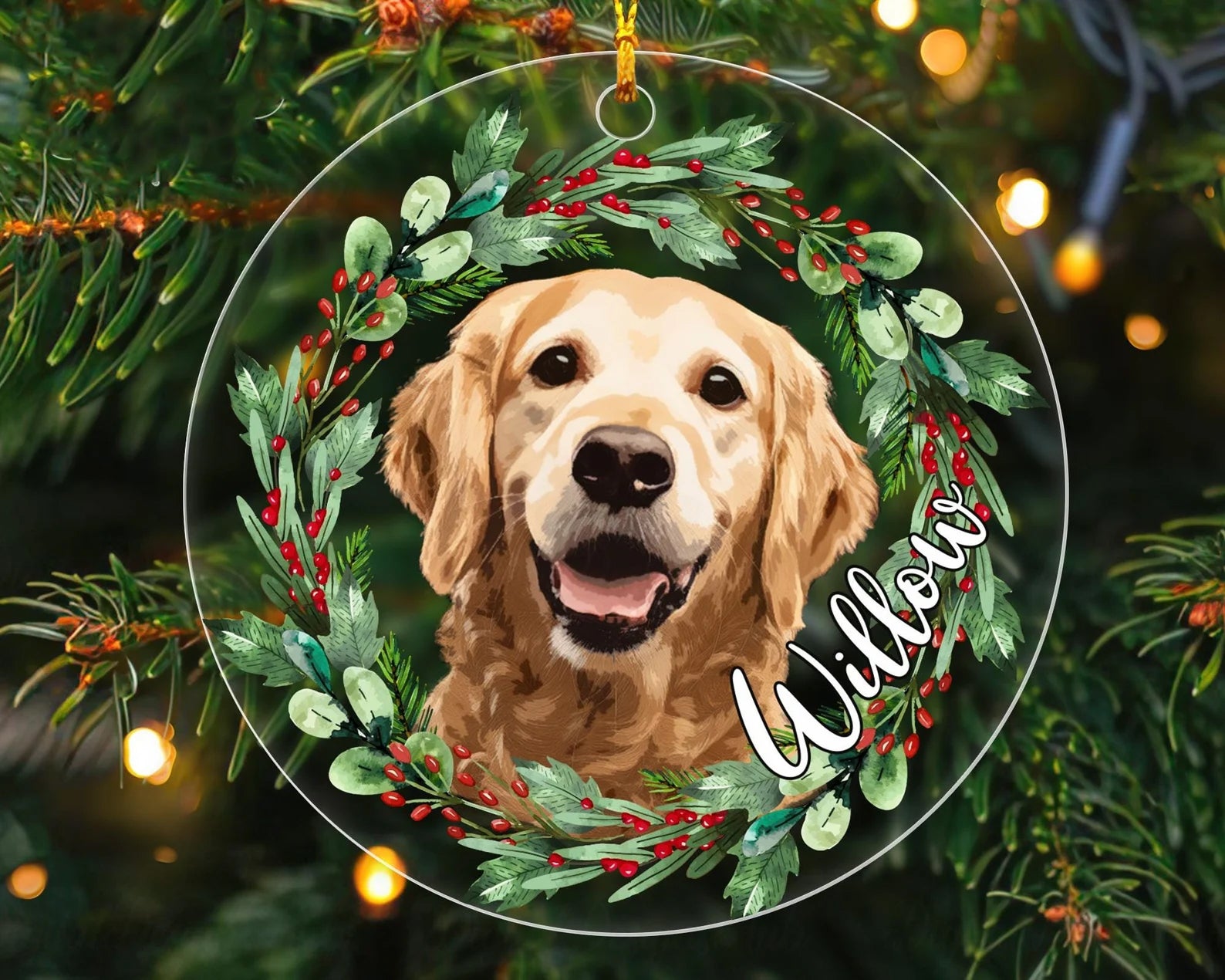 Golden Retriever Ornament