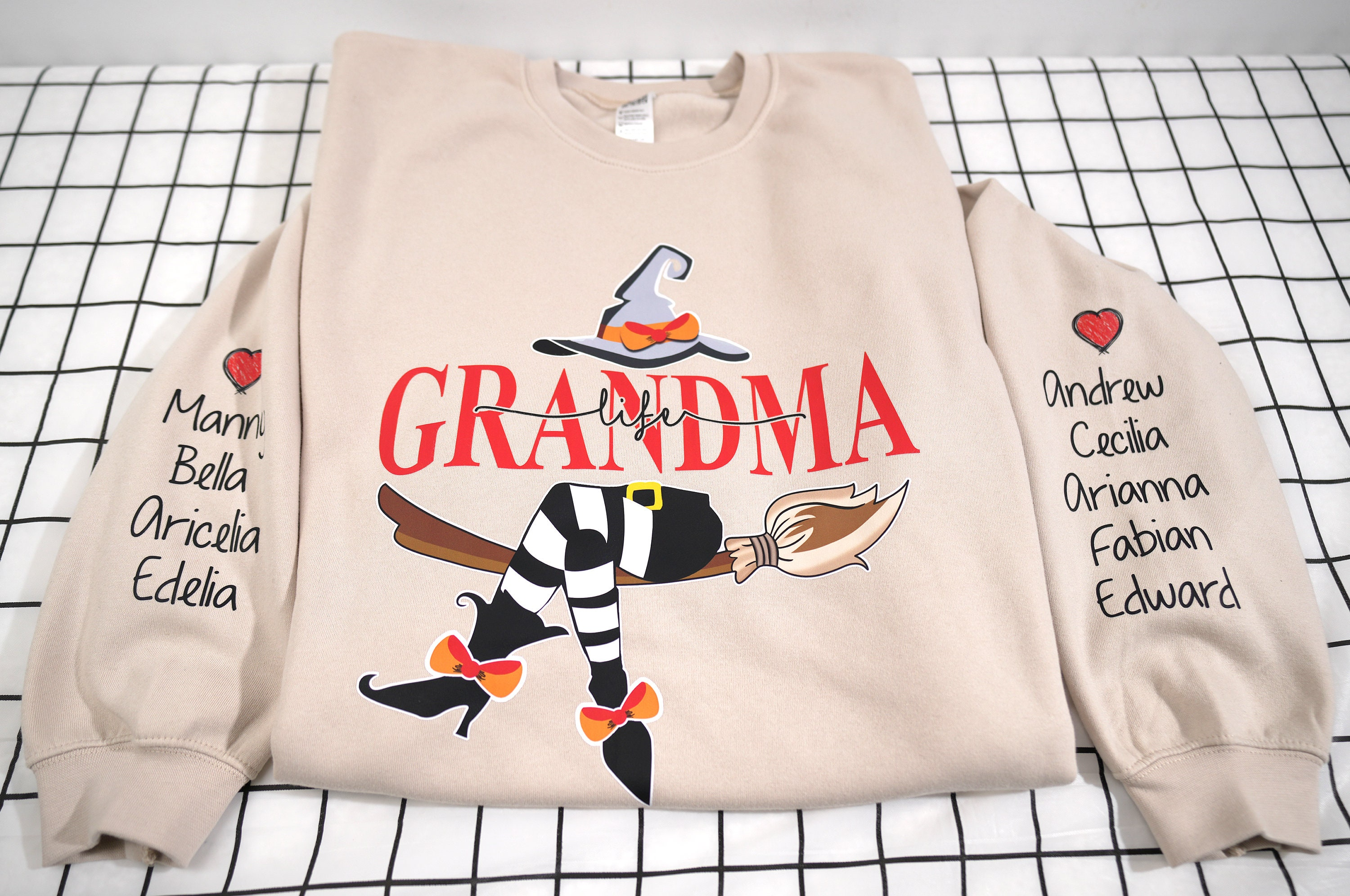 Grandma Life Witch Sweatshirt | Custom Grandma & Kids