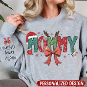 Personalized Christmas NANA/Grandma Bow Sweatshirt