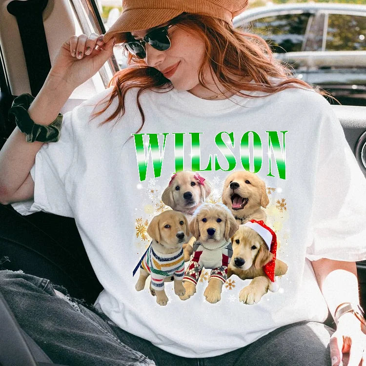 Christmas Snow Decor Custom Bootleg Dog Tee Sweatshirt