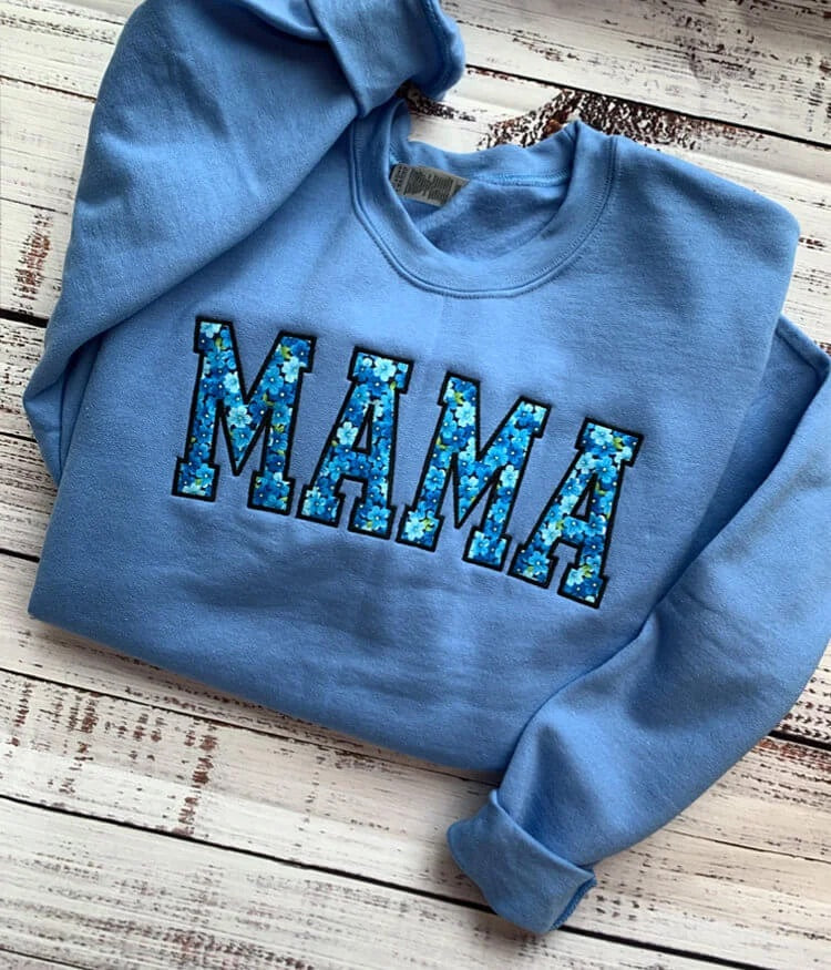 Mama Sweatshirt | Custom Embroidered Sweatshirt