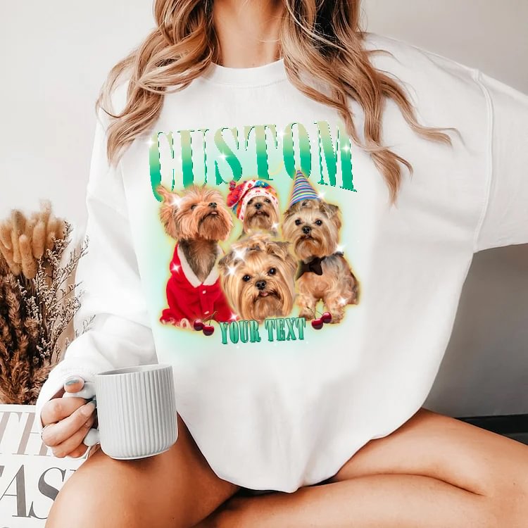 Christmas Bootleg Dog Tee Sweatshirt | Retro Xmas T Shirt Hoodie