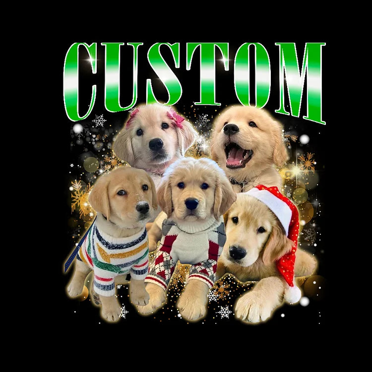 Christmas Snow Decor Custom Bootleg Dog Tee Sweatshirt