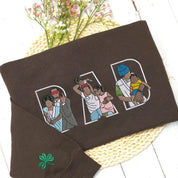 👨‍👩‍👧‍👦✨ Custom Family Embroidered Sweatshirt – A Unique and Heartwarming Gift for Dad or Mom