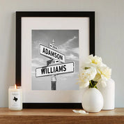 Intersection of Love Photo Print - Commemorate the Moment Your Paths First Crossed