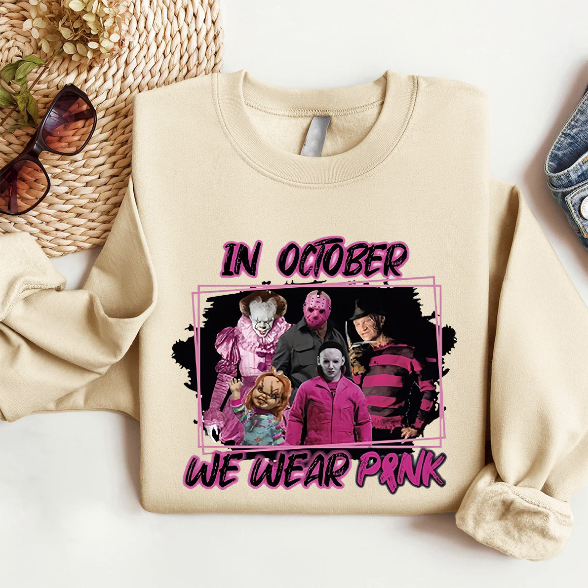 In October We Wear Pink Horror Shirt